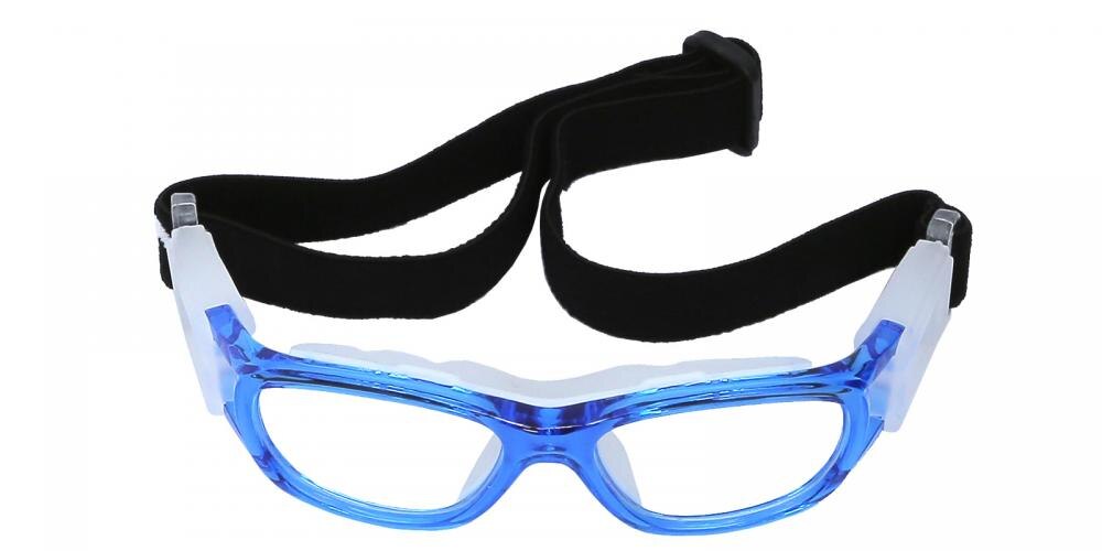 Dempsey Blue Oval Plastic Eyeglasses