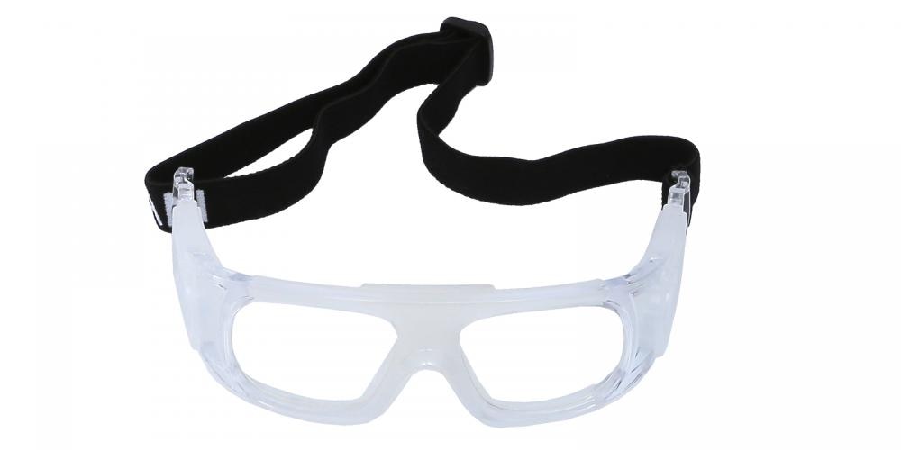 Edmund Crystal Rectangle Plastic Eyeglasses