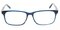 Morehead Blue Rectangle Plastic Eyeglasses