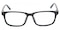 Morehead Black Rectangle Plastic Eyeglasses