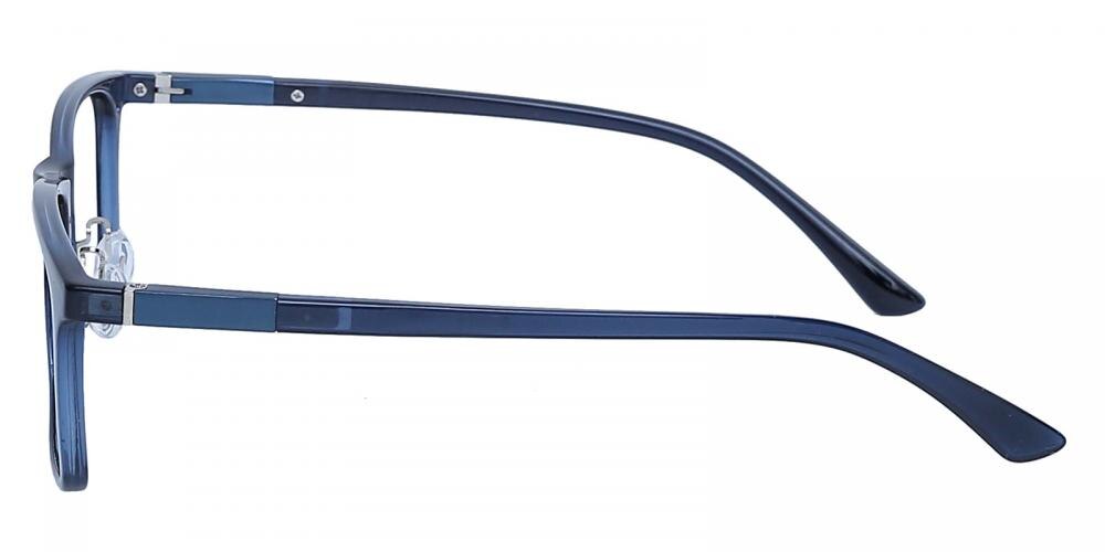 Gulfport Blue Rectangle TR90 Eyeglasses