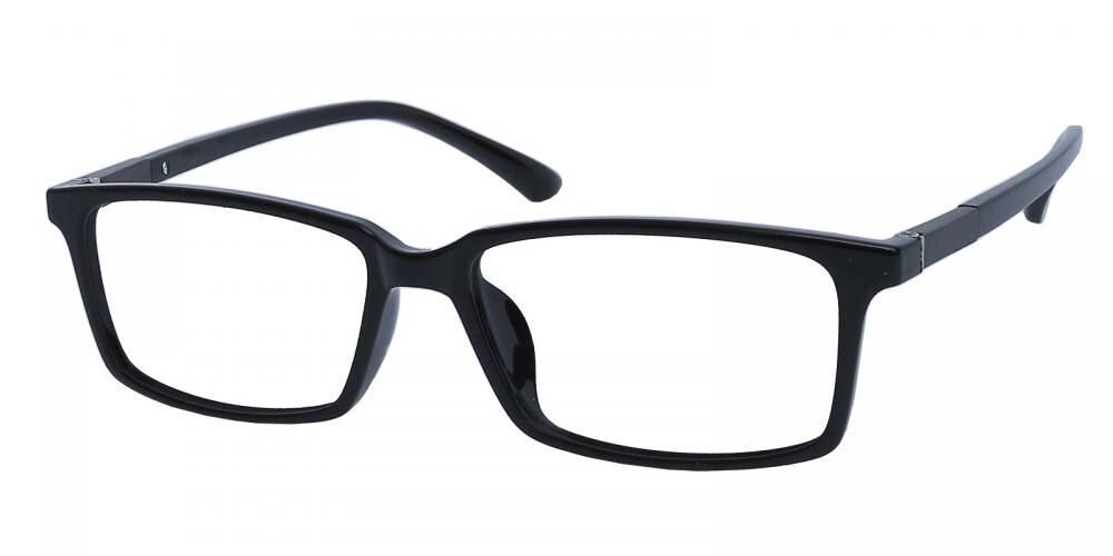 Methuen Black Rectangle TR90 Eyeglasses