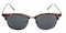 Amarillo Tortoise Classic Wayframe Metal Sunglasses