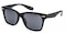 Latrobe Black Rectangle Plastic Sunglasses