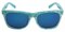 Rimouski Blue Rectangle Plastic Sunglasses