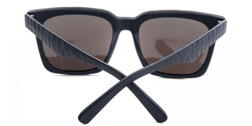 Syracuse Blue (Blue Mirror-coating) Square Plastic Sunglasses