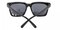 Syracuse Black Square Plastic Sunglasses