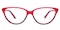 Giselle Red/Tortoise Cat Eye Acetate Eyeglasses