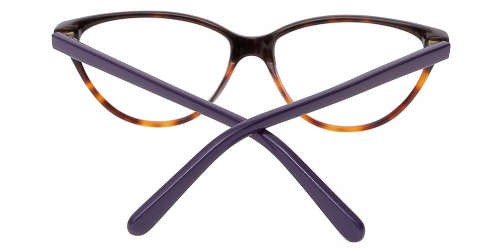 Giselle Purple/Tortoise Cat Eye Acetate Eyeglasses
