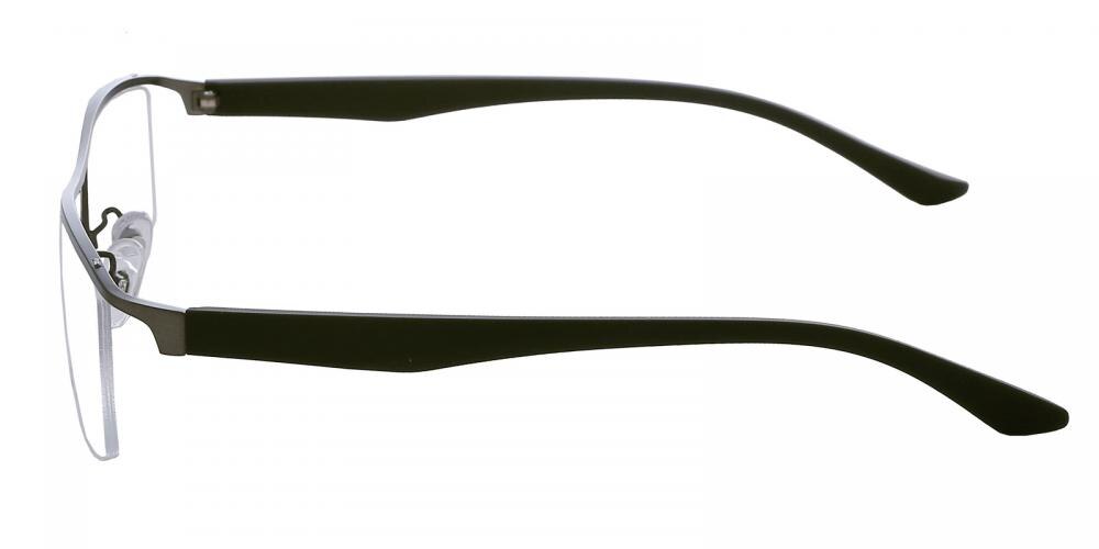 MyrtleBeach Gunmetal Rectangle Metal Eyeglasses