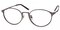 Owensboro Gunmetal Round Metal Eyeglasses