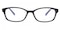 Auburn Black/Blue Oval Acetate Eyeglasses