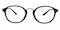 Spokane Black Oval TR90 Eyeglasses