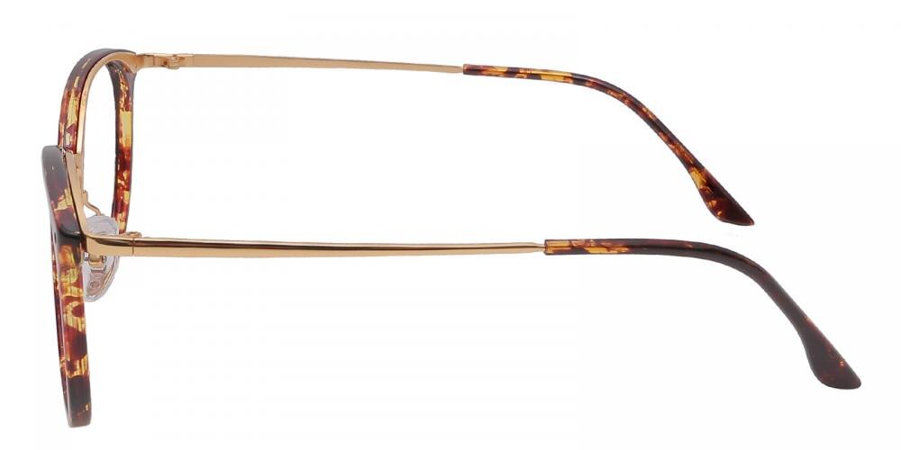 Houma Tortoise Round TR90 Eyeglasses