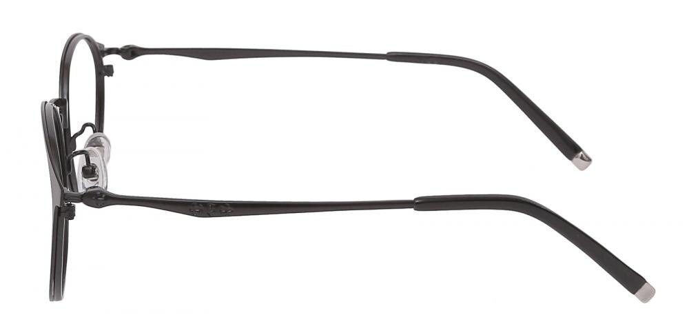 Owensboro Black Round Metal Eyeglasses