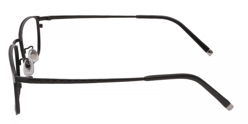 Salina MBlack Classic Wayframe Metal Eyeglasses