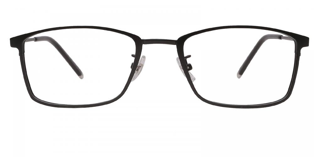 Salina MBlack Classic Wayframe Metal Eyeglasses