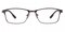 Cornell Gunmetal Rectangle Metal Eyeglasses