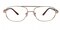 Bevis Golden Aviator Metal Eyeglasses