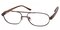 Bevis Brown Aviator Metal Eyeglasses