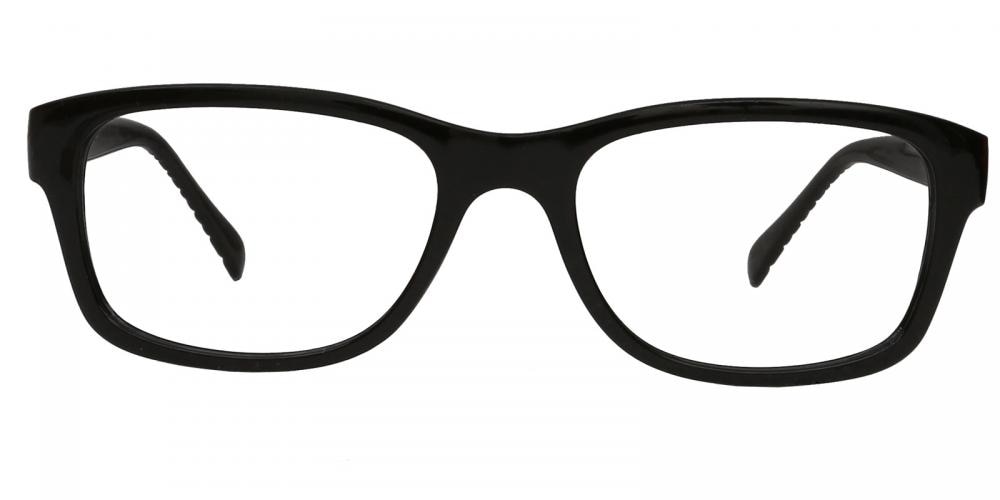 Rosemont Black Rectangle Plastic Eyeglasses