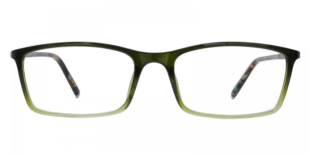 Hedda Green Rectangle TR90 Eyeglasses