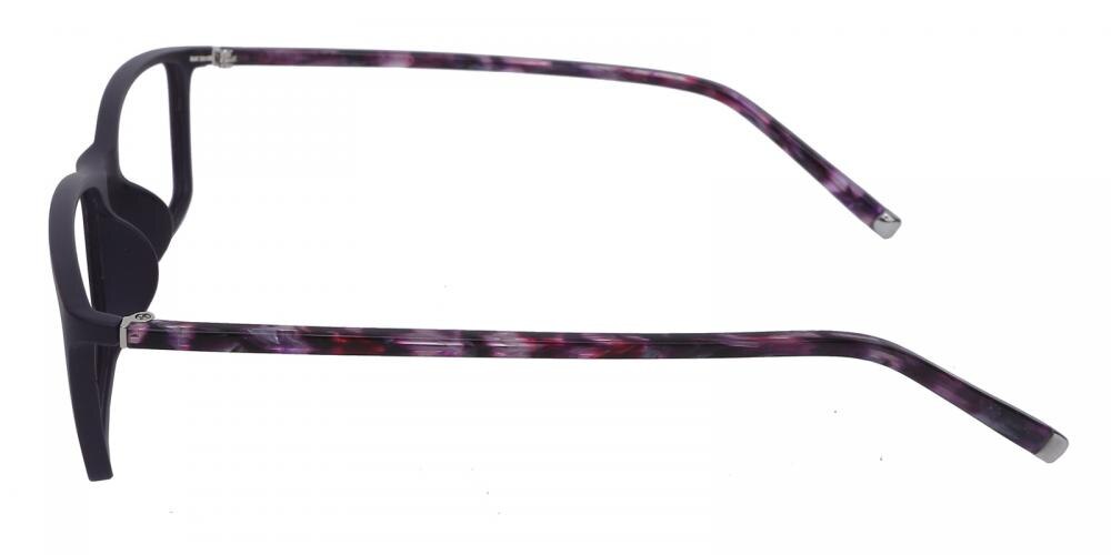 Hedda Purple Rectangle TR90 Eyeglasses