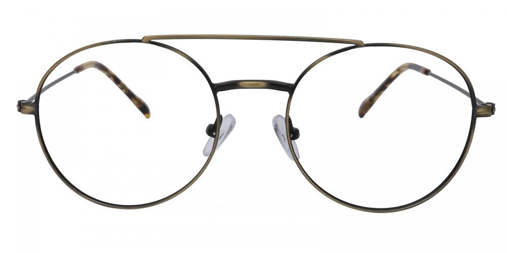 Cedar Bronze Aviator Metal Eyeglasses