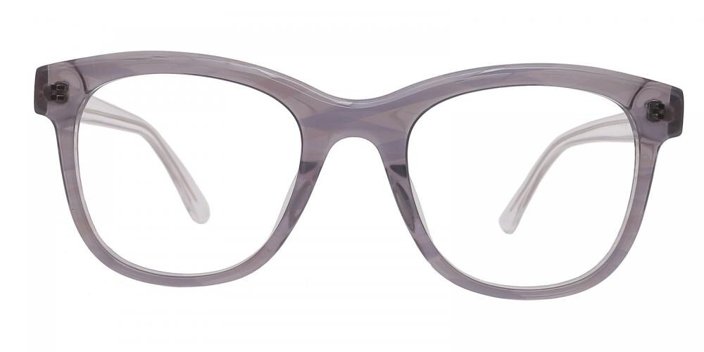 Baton Gray Classic Wayframe Acetate Eyeglasses