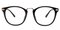 Beatrice Black/Golden Classic Wayframe TR90 Eyeglasses