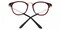 Beatrice Burgundy Classic Wayframe TR90 Eyeglasses