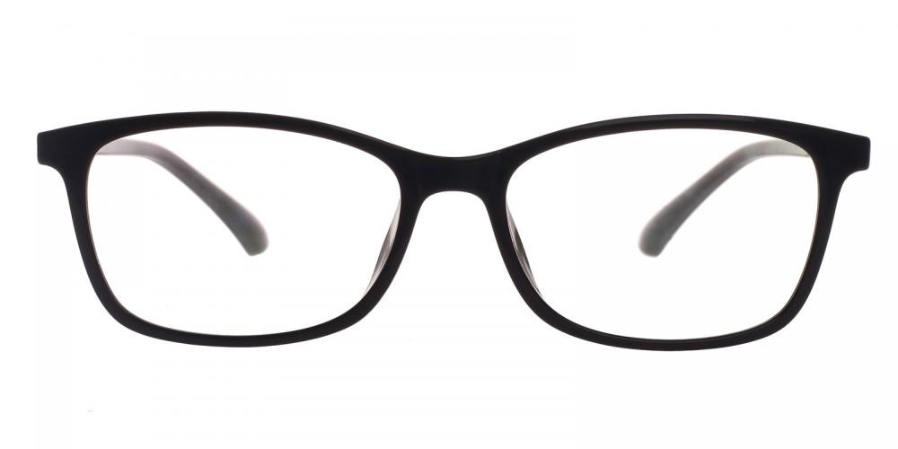Paine clip-on Purple Oval TR90 Eyeglasses