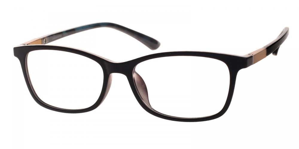 Paine clip-on Purple Oval TR90 Eyeglasses