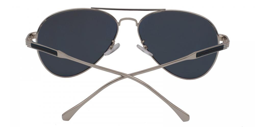 Carl Gunmetal Aviator Metal Sunglasses