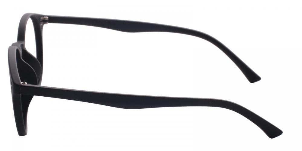 Dodge Black Round TR90 Eyeglasses
