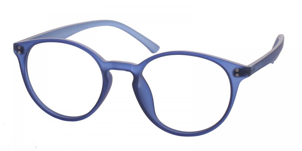 Dodge Blue Round TR90 Eyeglasses
