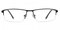 Wilbur Black Rectangle Titanium Eyeglasses
