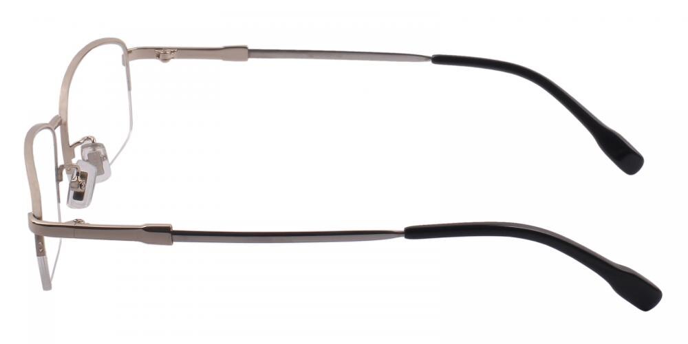 Webb Silver Rectangle Eyeglasses