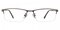 Stanford Gunmetal Rectangle Titanium Eyeglasses