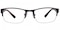 Reginald Brown Oval Metal Eyeglasses