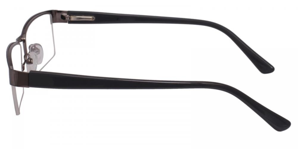 Marico Gunmetal Rectangle Metal Eyeglasses