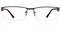 Marico Brown Rectangle Metal Eyeglasses