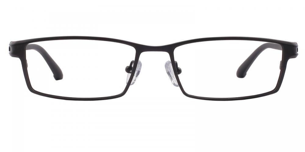 Tony Gunmetal Rectangle Titanium Eyeglasses