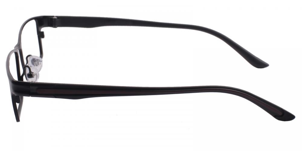Tony Black Rectangle Titanium Eyeglasses