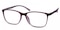 Kimberley Purple/Crystal Rectangle TR90 Eyeglasses