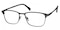 Sidney Gunmetal Classic Wayframe Metal Eyeglasses
