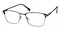 Sidney Golden Classic Wayframe Metal Eyeglasses