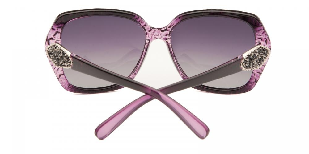 Monica Purple Square Plastic Sunglasses