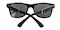 Norwalk Black Classic Wayframe Plastic Sunglasses