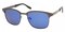 Bartley Gunmetal (Blue Mirror-coating) Classic Wayframe Metal Sunglasses